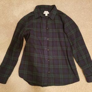 L.L. Bean Women's Plaid Flannel Shirt